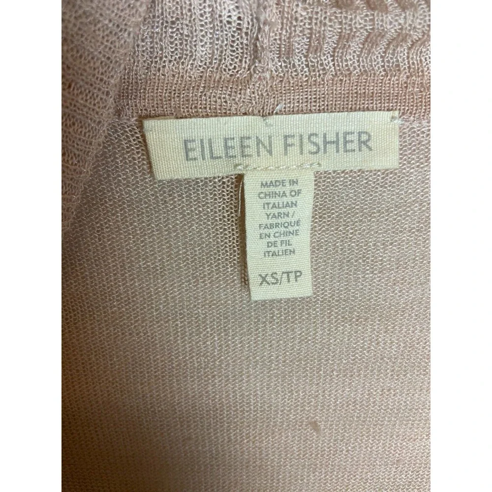 Eileen Fisher Womens Cardigan Sweater Brown Size XS Solid Open Long Sleeve - Picture 4 of 5